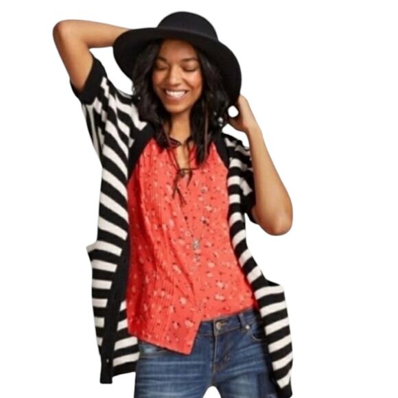 Cabi Whistle Knit Striped Cardigan Small - Picture 2 of 11